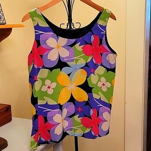 Silk Ann May Floral Blouse
